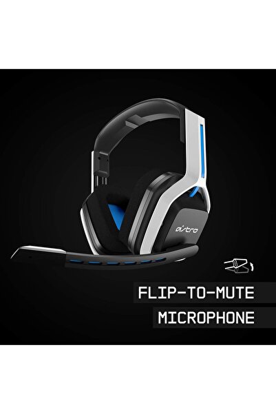 Astro Gaming A20 Wireless Headset Gen 2 for PlayStation 5 and 4, PC & Mac - White/Blue
