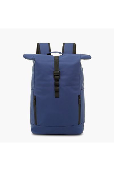Juniors Solid Rucksack Backpack with Adjustable Straps and Buckle Closure - 17 inches