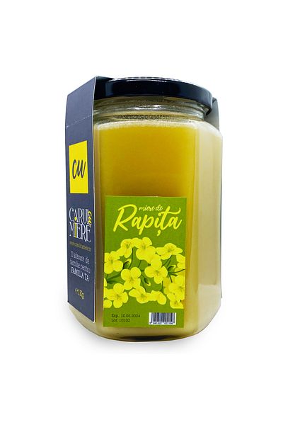 CARUL CU MIERE Honey, Rapeseed, raw, Carul cu Miere, 1kg