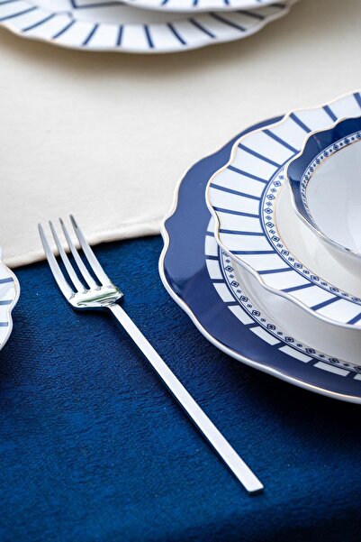 ACAR Renna 6 Kişilik 24 Parça Porselen Yemek Takımı