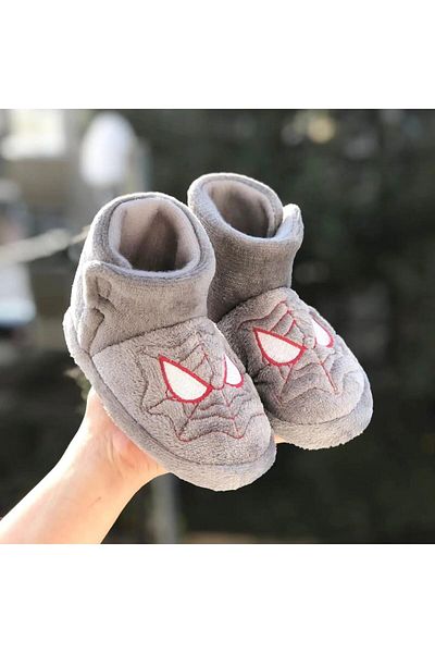 Pandalina Velcro Boys' Slippers Non-Slip Sole Kindergarten Nursery Home Shoes