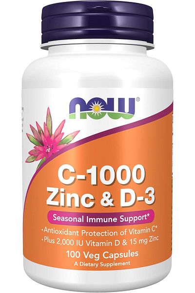 Now C 1000 Zinc & D3 Caps 100S