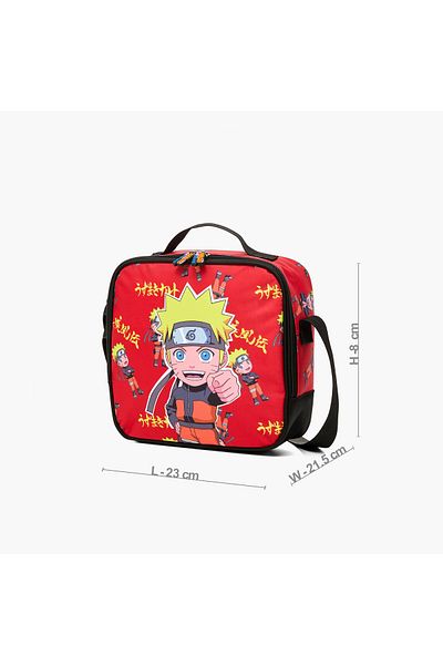 TV TOKYO Naruto Print Lunch Bag with Zip Closure