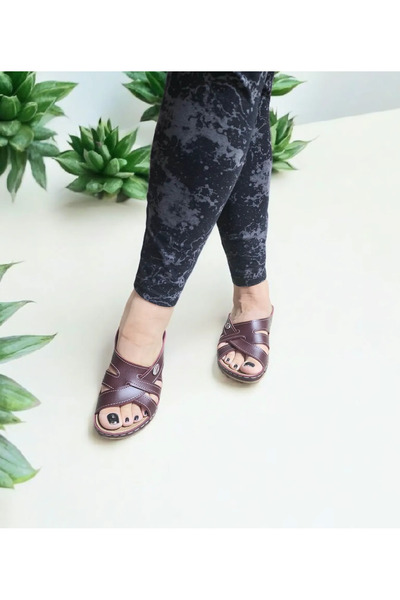 GEZER Heel Spur Reinforced Silicone Comfortable Home and Outdoor Slippers