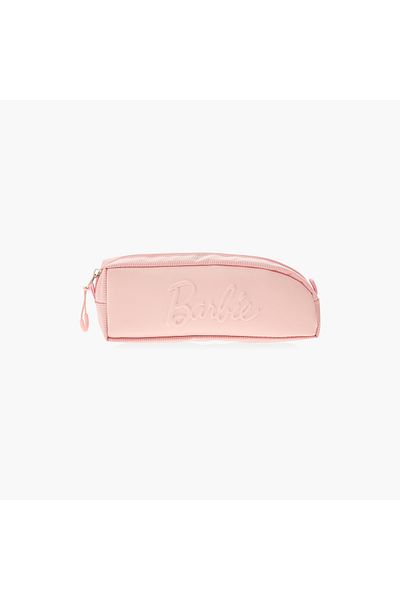 mattel Barbie Embossed Pencil Pouch with Zip Closure