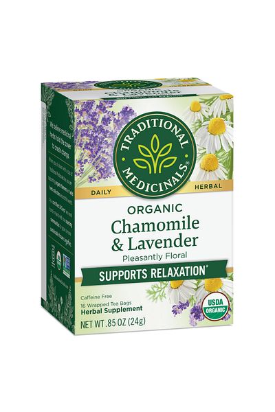TRADITIONAL MEDICINALS Chamomile With Lavender 16 Tea:00054