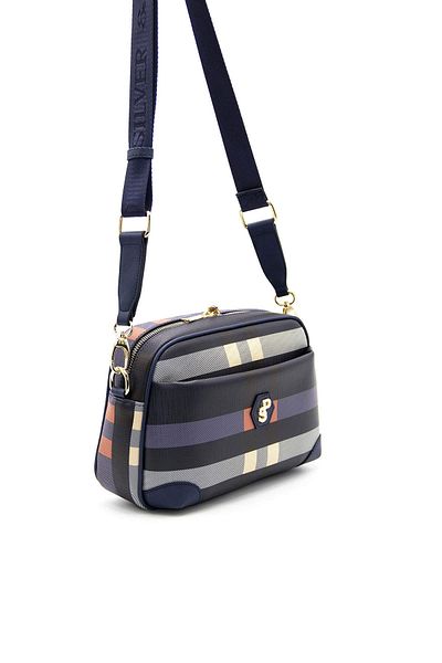 Silver Polo GEANTĂ CROSS/PLAIDGeantă argintie Polo LACİ F. Cross Bag
