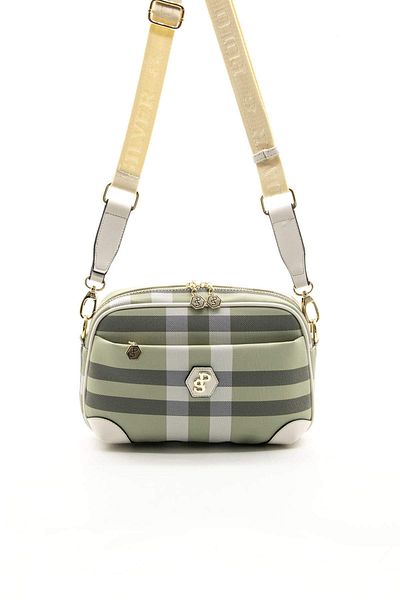 Silver Polo CROSS BOX/PLAIDGeantă argintie Polo A.GREEN Cross