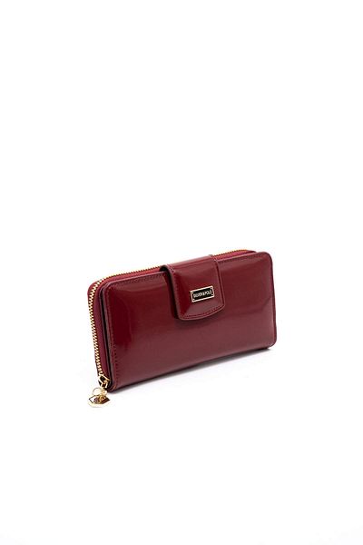 Silver Polo WALLET/SKIN LEATHERSilver Polo Red Wallet & Card Holder