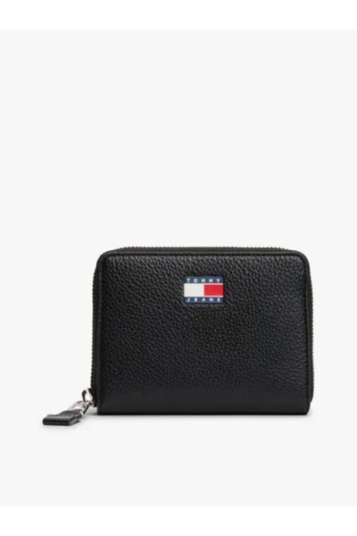 Tommy Hilfiger Tommy Jeans TJW MUST MED ZA Kadın Siyah Cüzdan AW0AW17584BDS