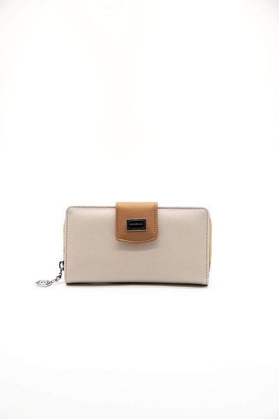 Silver Polo WALLET/SKIN LEATHERSilver Polo BEIGE Wallet & Card Holder