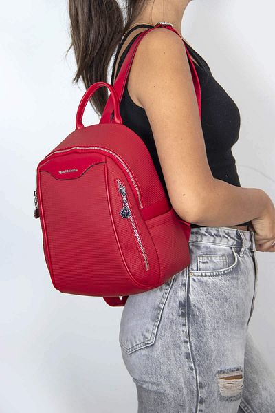 Silver Polo BACKPACK/SPORTSSilver Polo RED Backpack