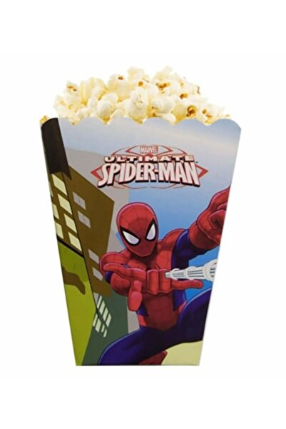 Spiderman Örümcek Adam Popcorn Mısır Kutusu 8 Adet