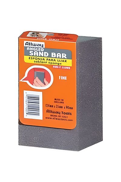 ALLWAY Tools Fine Angled Edge Wet Or Dry Large Sandbar Charcoal Grey 5 x 3.5inch