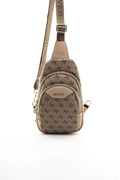 Silver Polo FREEBAG/LOGO PRINTEDSilver Polo DARK BEIGE Waist Bag