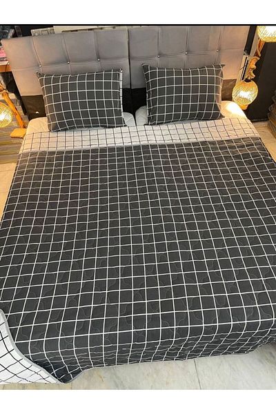 VİLERA HOME Double Personal Square Pillow Cover Double Sided Multi-Purpose Bed Cover