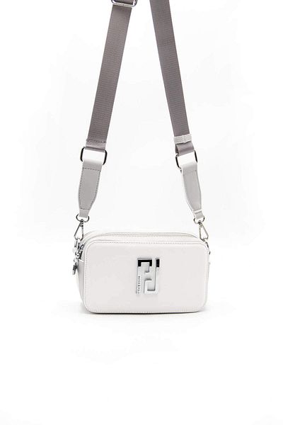 Silver Polo CROSS BAG/SKIN LEATHERSilver Polo WHITE Cross Bag