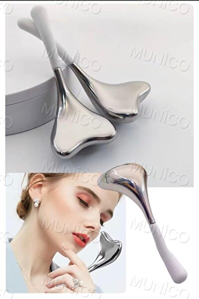 Munico Metal Cryo araçları donma Cryostick Gua Sha terapi yüz masajı buz rulo...