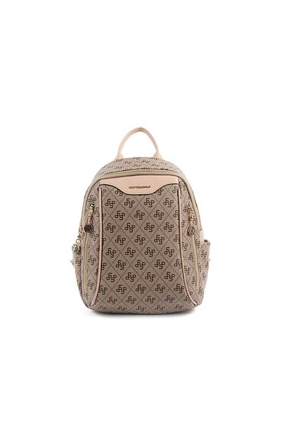 Silver Polo BACKPACK/LOGO PRINTEDSilver Polo DARK BEIGE Backpack