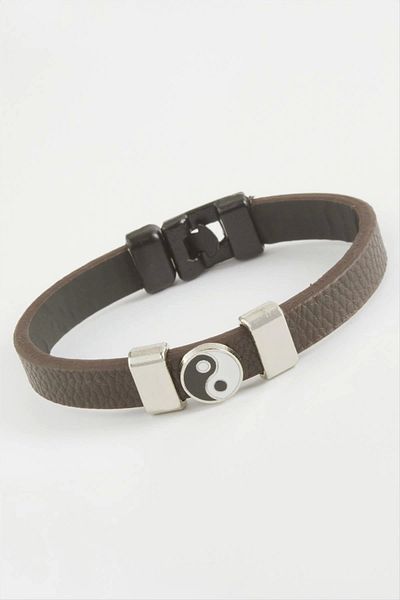 Enseb Ying Yang Quality Faux Leather Bracelet