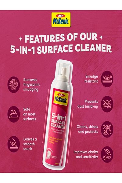 Mr. Mckenic Smooth-to-Touch Anti-Static 5-in-1 Surface Cleaner