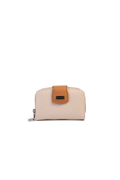 Silver Polo WALLET/SKIN LEATHERSilver Polo BEIGE Wallet & Card Holder