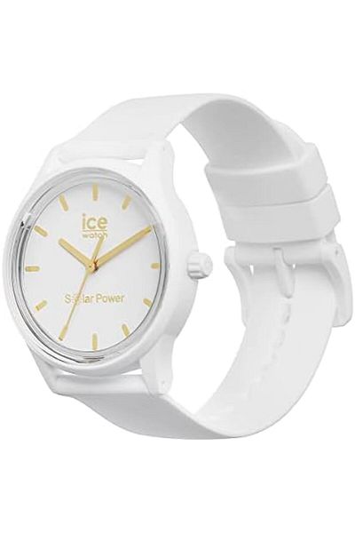 Ice Watch ICE-WATCH - Ice Solar Power White Gold - White Women's Wristwatch with Silicone Strap