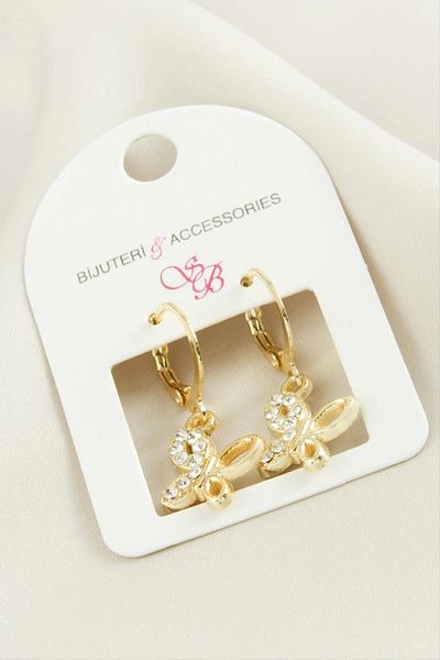AC BOX Butterfly Jewelled Earrings