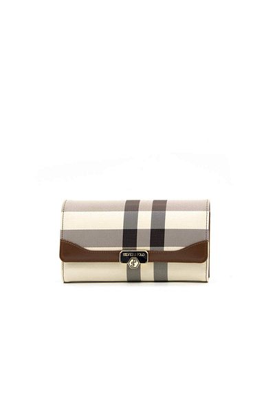 Silver Polo WALLET/PLAIDSilver Polo CREAM Wallet