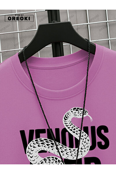 EFFRENATU Stand Back Printed Cotton Men's Pink T-Shirt-Black Shorts Set