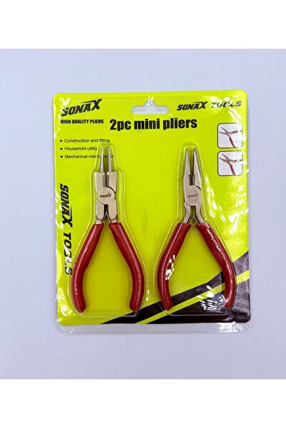 yiğit aksesuar 2 Çeşit Pense ve düz uzun uçlu halka sarma pensesi Takı Yapma Araç Gereç Malzemeleri