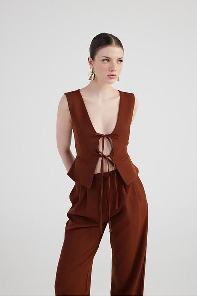 Markano Frida Vest Brown