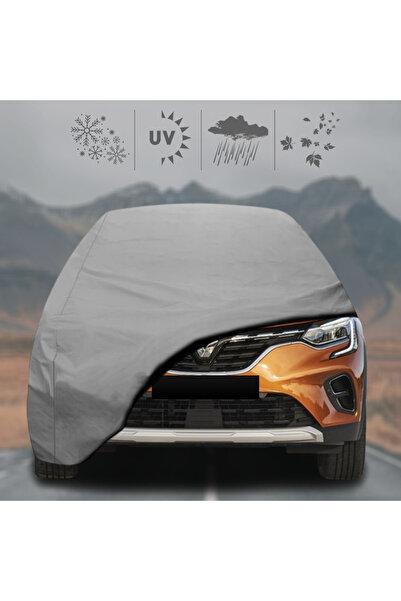 ULTRASHOP Renault Captur (2013 - 2019) Oto Branda Su Geçirmez Miflonlu Araba Brandası Klipsli Araba Çadırı