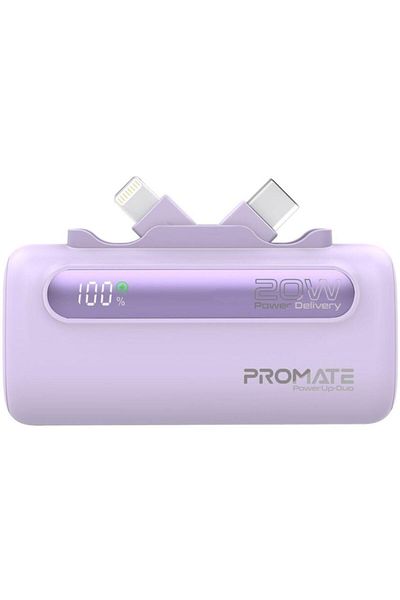 Promate 5000mAh portable battery with 20W USB-C™ connector