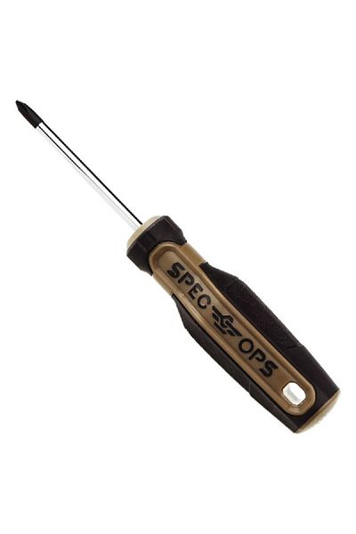 Spec Ops Heat-Treated Steel Drop Tested Magnetic Tip Phillips Screwdriver Multicolor #1 x 3inch