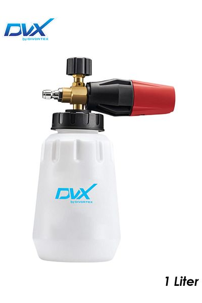 DVX Foam Sprayer 1L with 360° Adjustable Nozzle, Brass+ABS Body, for Car Wash & Cleaning