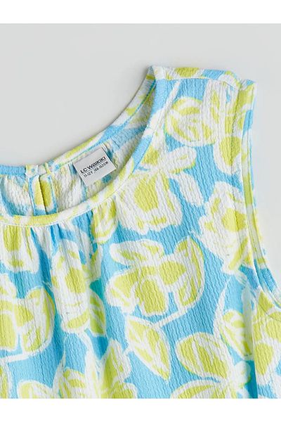 LC Waikiki Salopetă pentru copii LCW Kids Blue Crewneck pentru fete