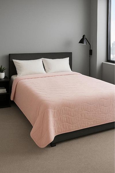 Miabella Home Double Summer Pique, Quilted Double Bedspread, Quilted Pique, Double Bedspread