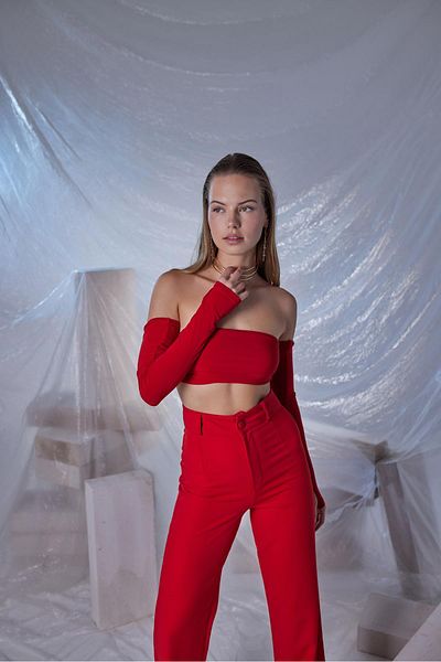 Markano Noir Blouse Red