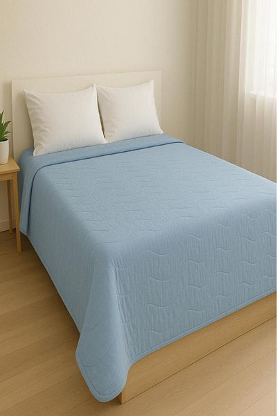 Miabella Home Double Summer Pique, Quilted Double Bedspread, Quilted Pique, Double Bedspread