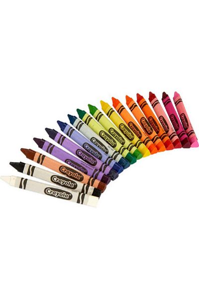 Crayola 16-Piece Anti-Roll Triangular Crayon Set Multicolor