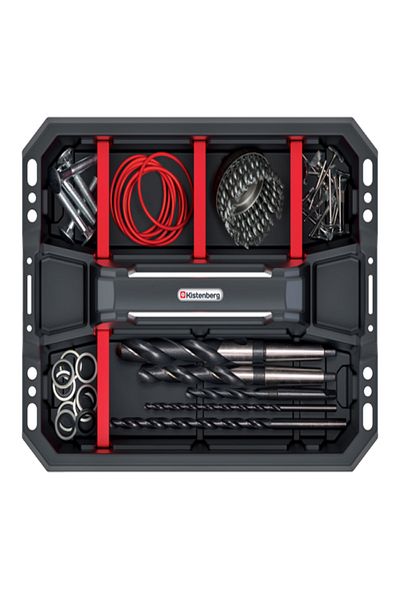 kistenberg Cargo Plus 40 Multi-Compartment Workshop Tool Carrier Tray with Ergonomic Handle