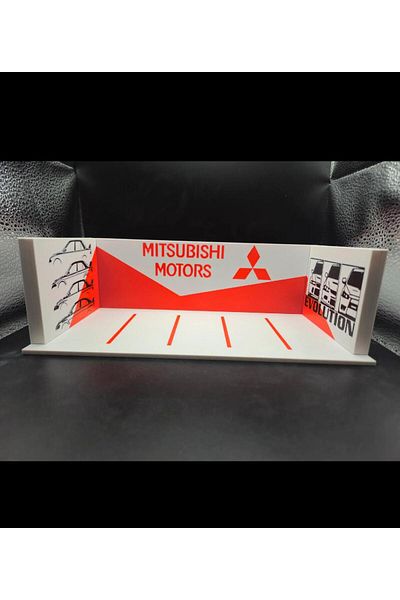 KARAHASANOĞLU MAKİNE Mitsubishi 1:64 Garage Diorama