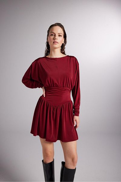 Markano Jade Dress Burgundy