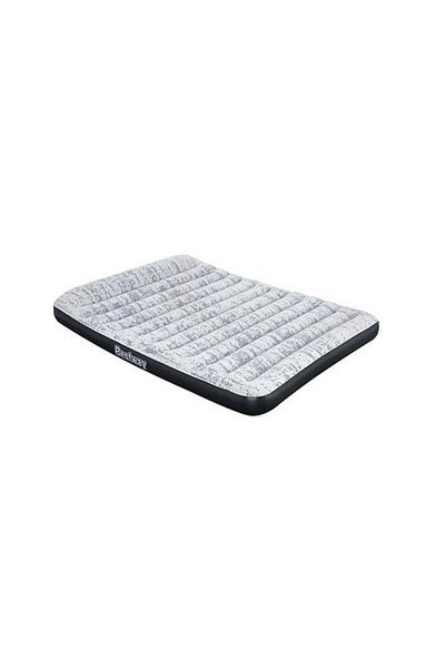 BESTWAY Airbed Queen with Built-In AC Pump Blue/Grey 203 X 152 X 30 cm