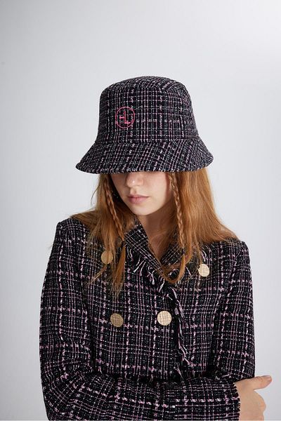 Markano Tweed Bucket Hat Black