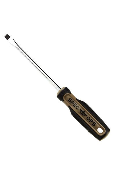 Spec Ops Heat-Treated Steel Drop Tested Magnetic Tip Slotted Screwdriver Multicolor 5/16 x 6inch