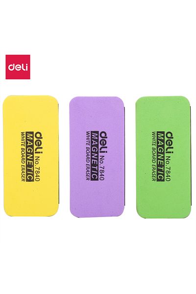 Deli Deli E7840 Magnetic Whiteboard Eraser 150×50×28 mm – ideal for classroom & office