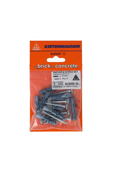 Kistenmacher 16-Piece Anchor and Screw Set