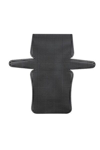 EleganTShoP Πλαστική τσάντα από καμβά μαύρη